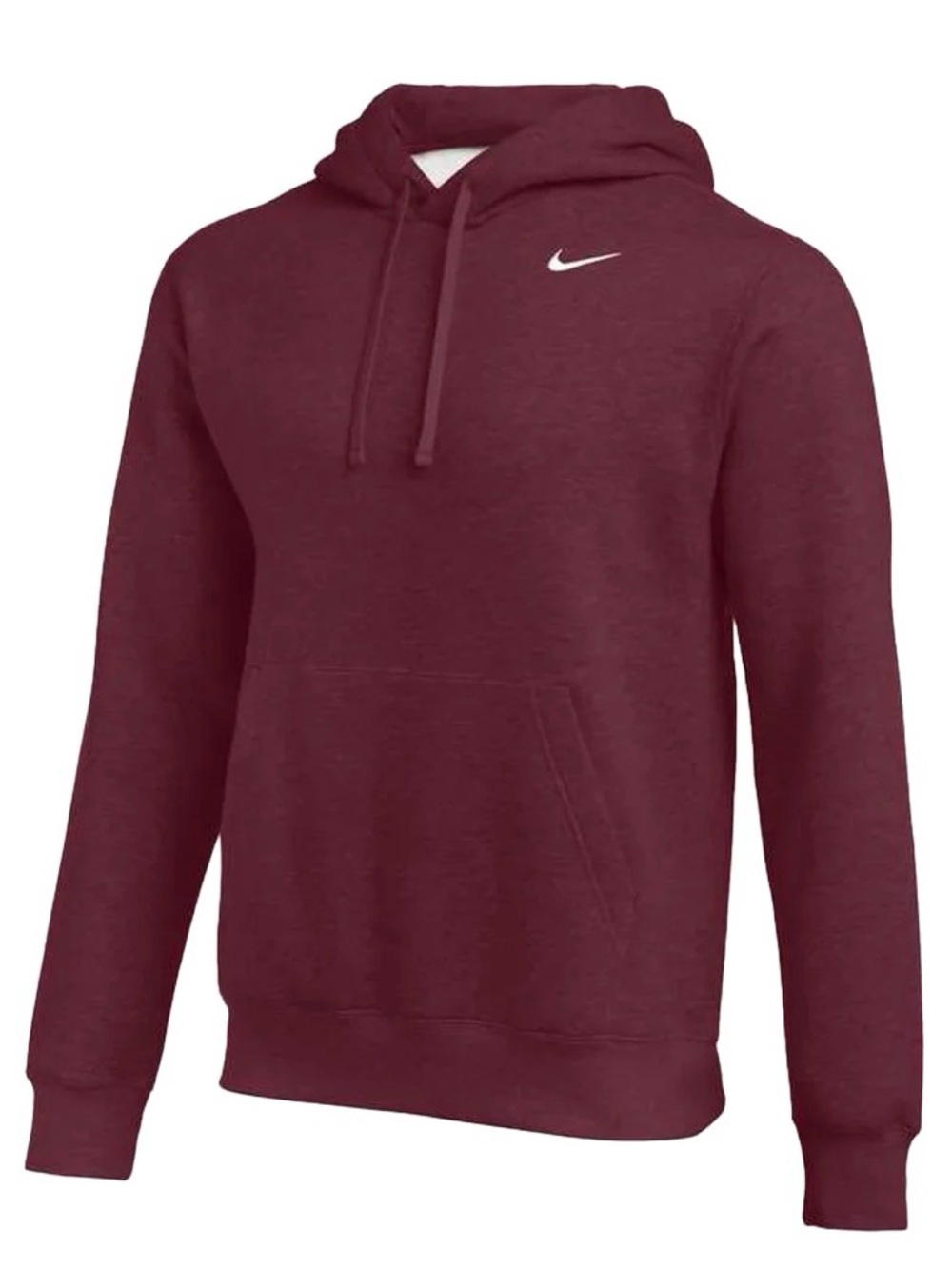 Nike Maroon Team Club Pullover Training Hoodie Size Medium